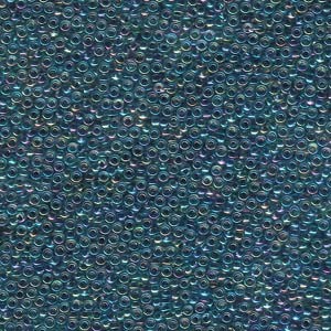Miyuki Rocailles Perlen 1,5mm 0339 Bluelined rainbow Bluel ca11gr